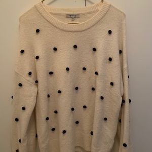 Madewell cream slouchy sweater